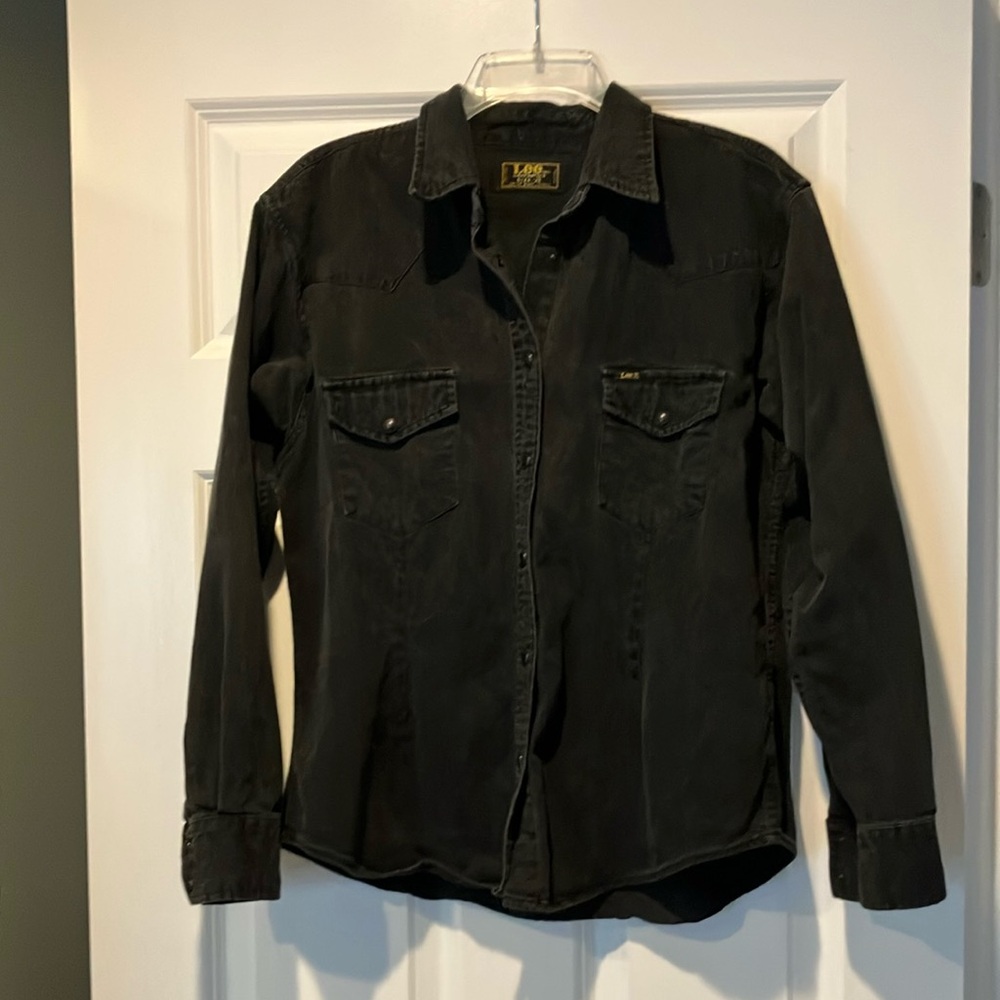 Lee Women's Black Button Down Shirt